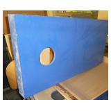 Cornhole bean bag toss 48x24 set of 4 - painted blue