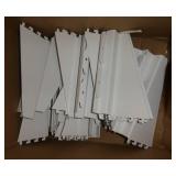 Pallet of metal shelves 12x26 and 9x26 and parts
