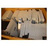 Pallet of metal shelves 12x26 and 9x26 and parts