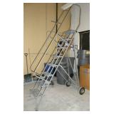 8 Step Cotterman rolling ladder 350 lbs