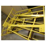 Group of 5-8 ft safety railing including a gate