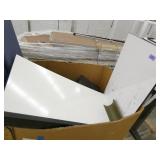 Pallet of whiteboards, organizers, cube parts