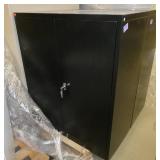 One steel storage cabinets 36 wide 18 deep 41 high - black