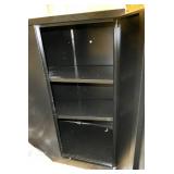 One steel storage cabinets 36 wide 18 deep 41 high - black