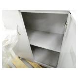 Two Metal 2-drawer storage cabinets 36x18x40