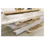 Pallet of 22 table tops, all but one are white top