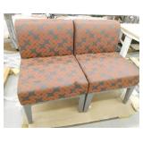 One fabric bench, can be split into 2 chairs