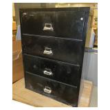 Fire safe FIREKING 4 drawer lateral file cabinet - VERY HEAVY - 37x22x53