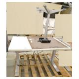 30 inch square table and 30x48 height adjustable table