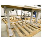 30 inch square table and 30x48 height adjustable table
