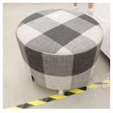 Nice Footstool black and grey