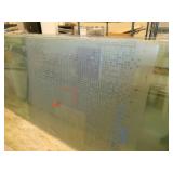 Lot of glass panels for a conference room (4) 38x104 (10) 25x104 (4) 5x104