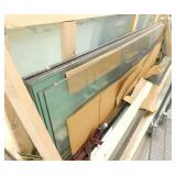 Lot of glass panels for a conference room (4) 38x104 (10) 25x104 (4) 5x104