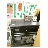 Toolbox with various scrap metal