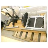 workbench and chair
