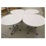 Four Teardrop tables 36x43