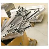 Pallet of aluminum channel and a whiteboard