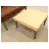 Reception bench seat, coffee table 26x26