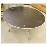 small table, six metal shelves 2x3ft