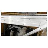 Cubicle parts, 2 boxes floor/wall moulding, weird table/cube components