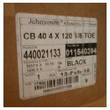 Cubicle parts, 2 boxes floor/wall moulding, weird table/cube components