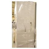 TWO mobile pedestals and 2 grey wardrobe/lockers