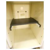 TWO plastic lined medical cabinets 23d 18w 30tall
