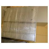 Three Wardrobe lockers - metal - 23 wide x 23 deep x 52 tall - grey, and One 66 tall