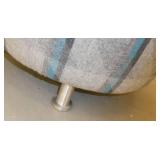 Nice blue and grey footstool/chair 24x24x19