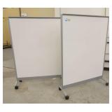 Two mobile whiteboards 48x60 - double sided