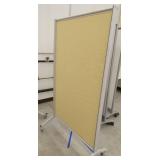Two mobile whiteboards 36x67 double sided and 36x60 single sided