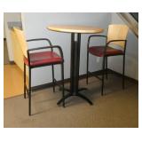 Hi-top table and 2 chairs