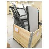 Two Pallets of cubicle parts and organizers