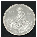 1985 Engelhard American Prospector 1 oz. Silver Round (.999 Fine Silver)