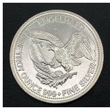 1985 Engelhard American Prospector 1 oz. Silver Round (.999 Fine Silver)