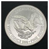 1985 Engelhard American Prospector 1 oz. Silver Round (.999 Fine Silver)