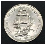 1973 U.S.S. Constitution 1 Troy Ounce Fine Silver Round