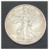 1943-D Walking Liberty Half Dollar (90% Silver)