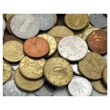 Huge Foreign Coin Lot - Antique Australian Pennies, Wheat Pennies, Euros, Japanese Yen, Yuan, Canadian, and More!