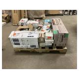 Massive Pallet of Brand Name Misc Faucets, Showers, Fixtures, Towel Bars, Bathroom Fans, Ceiling Fans, Lights, and More **Parts Only** (Lot Great for eBay Sellers) (Internal lot #16)