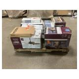 Massive Pallet of Brand Name Misc Faucets, Showers, Fixtures, Towel Bars, Bathroom Fans, Ceiling Fans, Lights, and More **Parts Only** (Lot Great for eBay Sellers) (Internal lot #18)