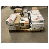 Massive Pallet of Brand Name Misc Faucets, Showers, Fixtures, Towel Bars, Bathroom Fans, Ceiling Fans, Lights, and More **Parts Only** (Lot Great for eBay Sellers) (Internal lot #27)