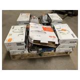 Massive Pallet of Brand Name Misc Faucets, Showers, Fixtures, Towel Bars, Bathroom Fans, Ceiling Fans, Lights, and More **Parts Only** (Lot Great for eBay Sellers) (Internal lot #33)