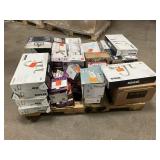 Massive Pallet of Brand Name Misc Faucets, Showers, Fixtures, Towel Bars, Bathroom Fans, Ceiling Fans, Lights, and More **Parts Only** (Lot Great for eBay Sellers) (Internal lot #34)