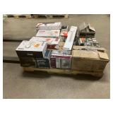 Massive Pallet of Brand Name Misc Faucets, Showers, Fixtures, Towel Bars, Bathroom Fans, Ceiling Fans, Lights, and More **Parts Only** (Lot Great for eBay Sellers) (Internal lot #38)