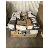 Massive Pallet of Brand Name Misc Faucets, Showers, Fixtures, Towel Bars, Bathroom Fans, Ceiling Fans, Lights, and More **Parts Only** (Lot Great for eBay Sellers) (Internal lot #44)