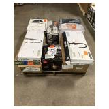 Massive Pallet of Brand Name Misc Faucets, Showers, Fixtures, Towel Bars, Bathroom Fans, Ceiling Fans, Lights, and More **Parts Only** (Lot Great for eBay Sellers) (Internal lot #45)