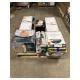 Massive Pallet of Brand Name Misc Faucets, Showers, Fixtures, Towel Bars, Bathroom Fans, Ceiling Fans, Lights, and More **Parts Only** (Lot Great for eBay Sellers) (Internal lot #45)