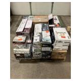 Massive Pallet of Brand Name Misc Faucets, Showers, Fixtures, Towel Bars, Bathroom Fans, Ceiling Fans, Lights, and More **Parts Only** (Lot Great for eBay Sellers) (Internal lot #46)