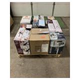 Massive Pallet of Brand Name Misc Faucets, Showers, Fixtures, Towel Bars, Bathroom Fans, Ceiling Fans, Lights, and More **Parts Only** (Lot Great for eBay Sellers) (Internal lot #46)